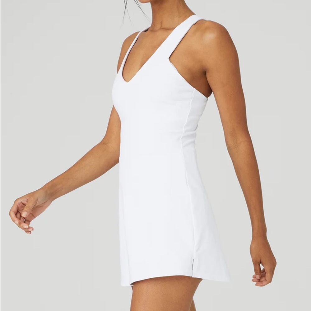 ALO White Airbrush Real Dress M - Picture 4 of 8